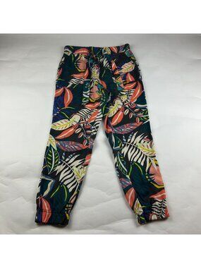 C&C California Bright Tropical Printed Tencel Jogger Pant L